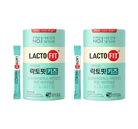 2 x CHONGKUNDANG LACTO FIT Probiotics Kids 60 Sticks from Korea