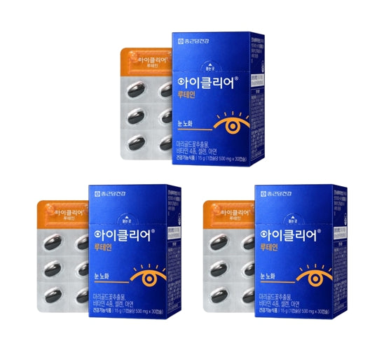 3 x CHONGKUNDANG Healthcare Eye Clear Lutein 30 Capsules from Korea