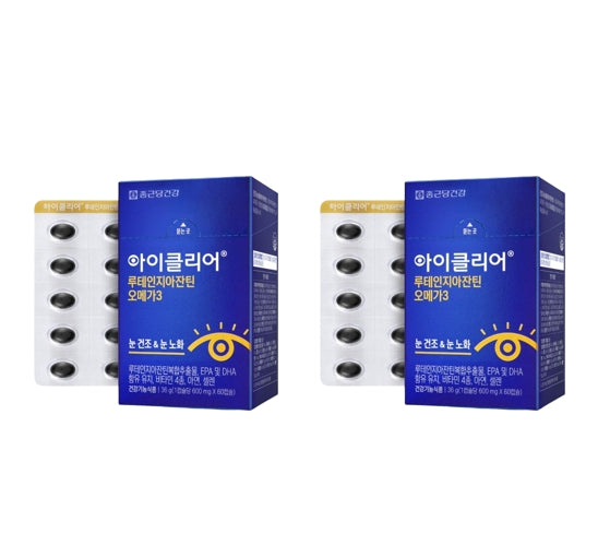 2 x CHONGKUNDANG Healthcare Eye Clear Lutein Zeaxanthin Omega3 60 Capsules from Korea