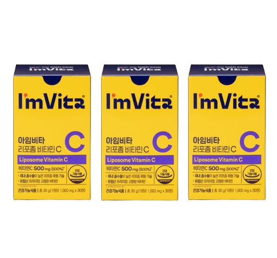 3 x CHONGKUNDANG Healthcare I'm Vita Liposome Vitamin C 30 Tablets from Korea