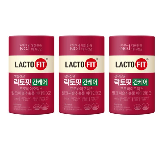 3 x CHONGKUNDANG LACTO FIT Liver Care Probiotics 60 Sticks from Korea