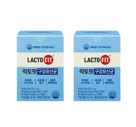 2 x CHONGKUNDANG LACTO FIT Oral Probiotics 30 Tablets from Korea