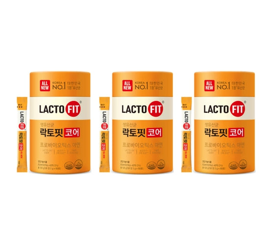 3 x CHONGKUNDANG LACTO FIT Probiotics Core 60 Sticks from Korea