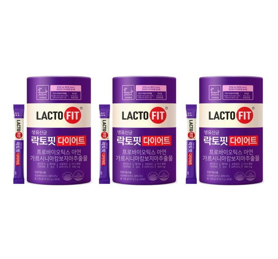3 x CHONGKUNDANG LACTO FIT Probiotics Diet 60 Sticks from Korea