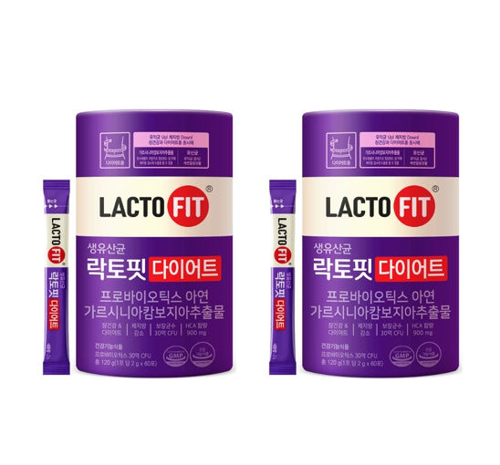 2 x CHONGKUNDANG LACTO FIT Probiotics Diet 60 Sticks from Korea