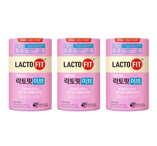 3 x CHONGKUNDANG LACTO FIT Probiotics Eve 60 Sticks from Korea
