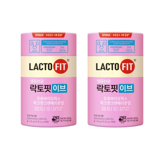 2 x CHONGKUNDANG LACTO FIT Probiotics Eve 60 Sticks from Korea