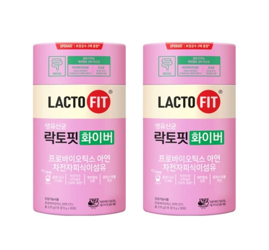 2 x CHONGKUNDANG LACTO FIT Probiotics Fiber 30 Sticks from Korea