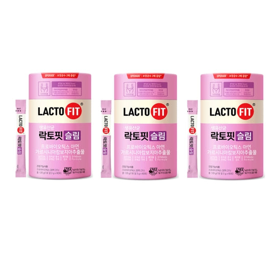 3 x CHONGKUNDANG LACTO FIT Probiotics Slim 60 Sticks from Korea