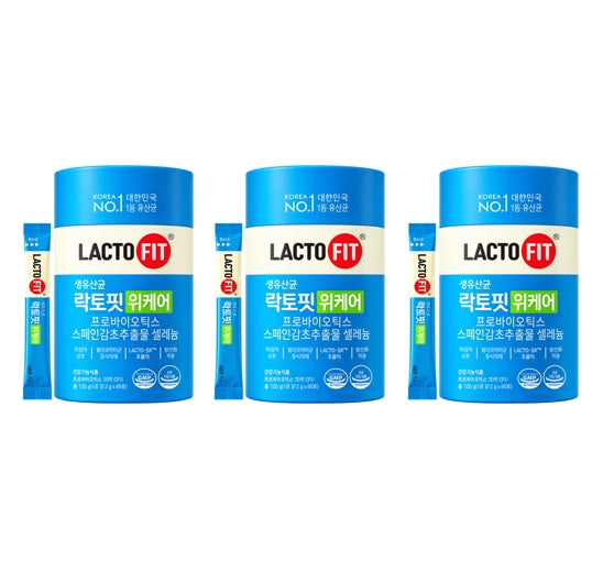 3 x CHONGKUNDANG LACTO FIT Probiotics Stomach Care 60 Sticks from Korea