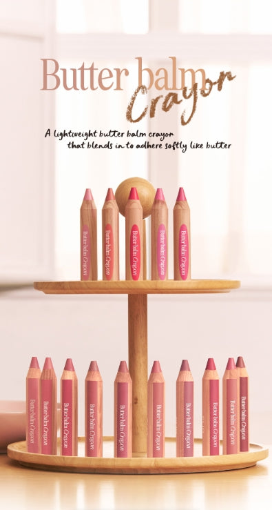 2 x CLIO Butter Balm Crayon 3.9g, Light Matte 5 Colour Options from Korea