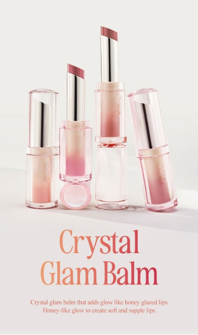 2 x CLIO Crystal Glam Balm 3.2g, 7 Colour Options from Korea