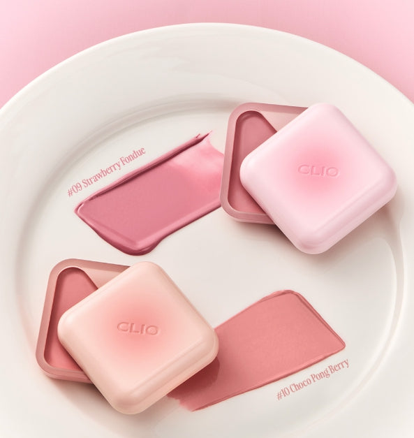 2 x CLIO Essential Lipcheek Tap 4.5g, 10 Colour Options from Korea