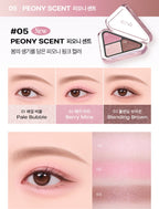 CLIO Essential Shadow Tap, 3-Colour Eyeshadow Palette, 5 Options from Korea
