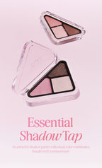 CLIO Essential Shadow Tap, 3-Colour Eyeshadow Palette, 5 Options from Korea