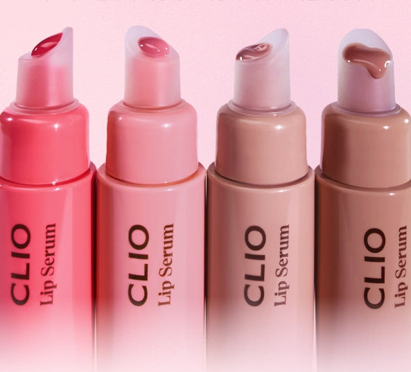 2 x CLIO Glaze Lip Serum 8g, 8 Colour Options from Korea