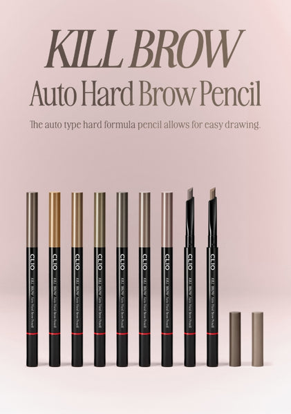 2 x CLIO Kill Brow Auto Hard Brow Pencil 0.31g (9 Colours)  from Korea