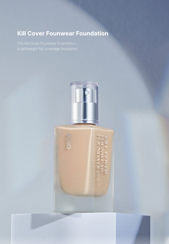 CLIO Kill Cover Founwear Foundation 38g SPF 30 PA+++, 2 Colours from Korea