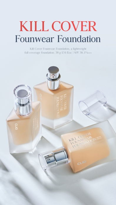 CLIO Kill Cover Founwear כרית הכל חדש 15g x 2ea 6 צבעים מ-Korea_MU