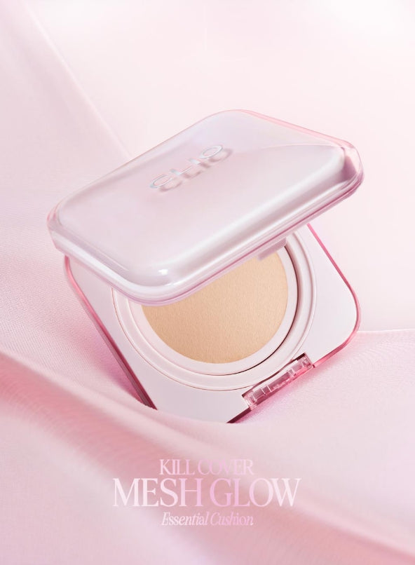 CLIO Kill Cover Mesh Glow Essential Cushion (Main 15g + Refill 15g) 5 Colours from Korea
