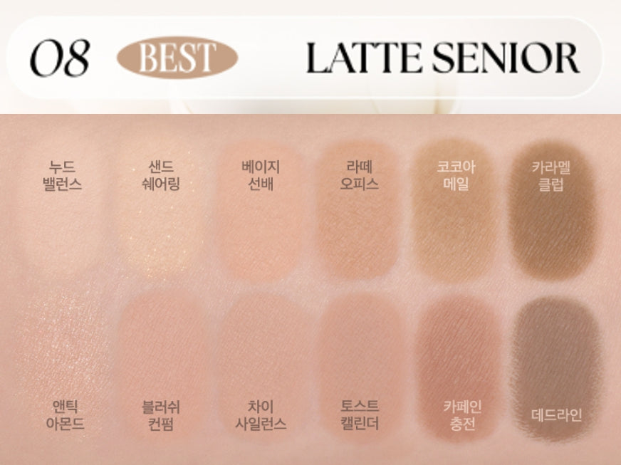CLIO Pro Eye Palette Air, 12-Colour Eyeshadow Palette, 7 Options from Korea