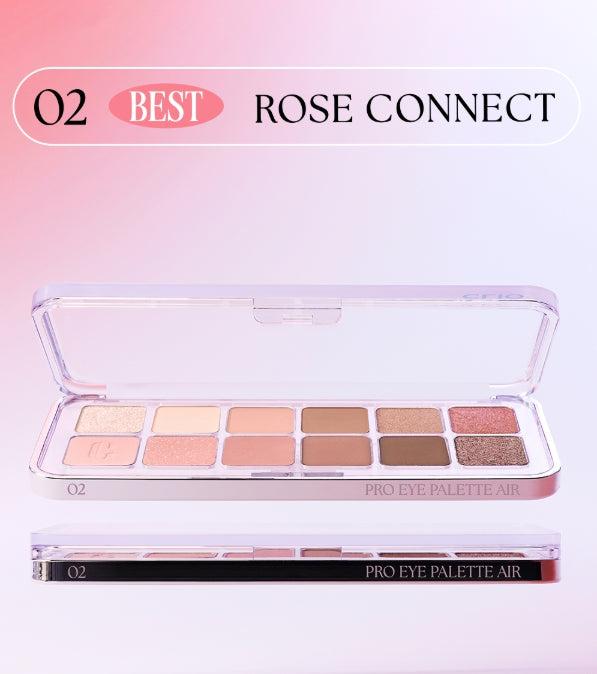 CLIO Pro Eye Palette Air, 12-Colour Eyeshadow Palette, 7 Options from Korea
