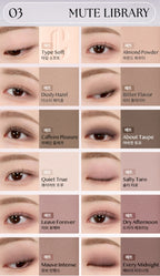 CLIO Pro Eye Palette Air, 12-Colour Eyeshadow Palette, 7 Options from Korea