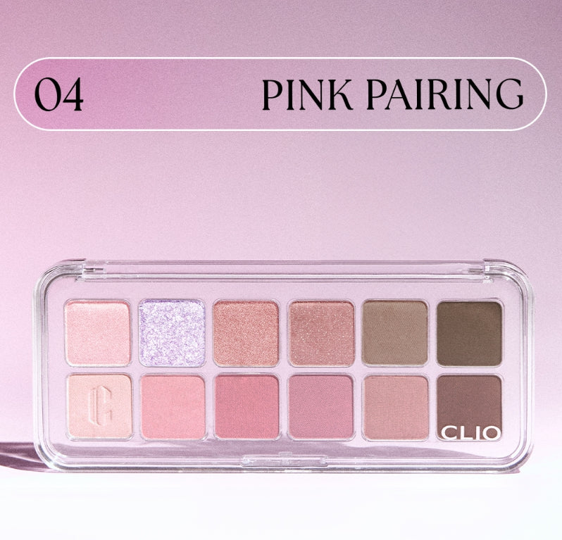 CLIO Pro Eye Palette Air, 12-Colour Eyeshadow Palette, 7 Options from Korea