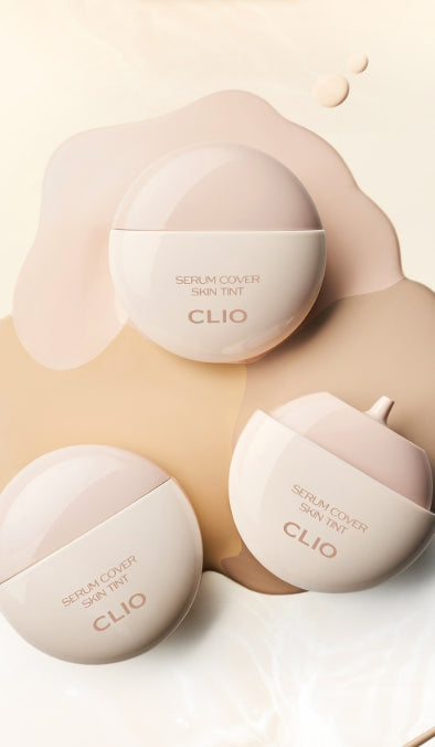 CLIO Serum Cover Skin Tint 30ml SPF20 PA+++, 3 Colours from Korea