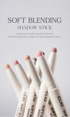CLIO Soft Blending Shadow Stick 1.4g (Soft Matte 5 Colour Options) from Korea