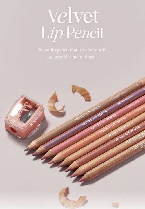 2 x CLIO Velvet Lip Pencil 1.45g, 7 Colour Options from Korea