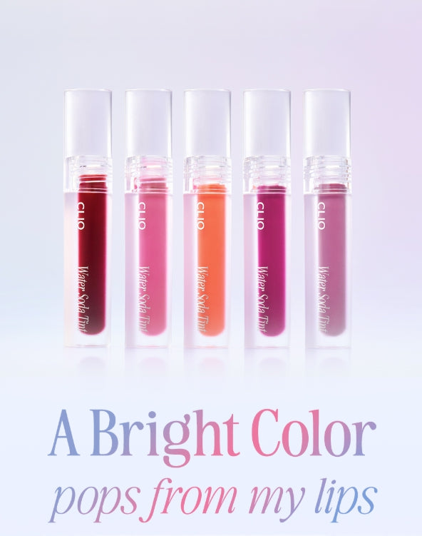 2 x CLIO Water Soda Tint 3g, 5 Colour Options from Korea