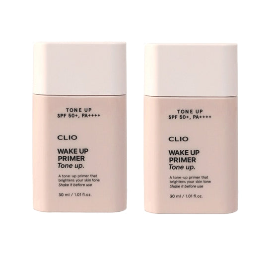 2 x CLIO Wake Up Primer Tone UP 30ml from Korea