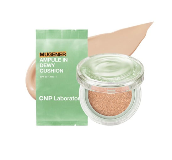 CNP Laboratory Mugener Ampule In Dewy Cushion Set (Main + Refill) #21 Light Beige SPF50 PA+++ from Korea by CNP Laboratory
