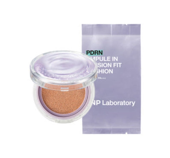 CNP Laboratory PDRN Ampule In Tension Fit Cushion Set (Main + Refill) #23 Natural Beige SPF50 PA+++ from Korea by CNP Laboratory