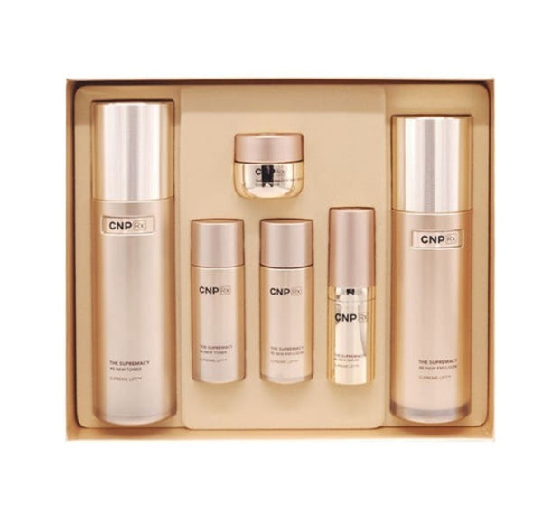 CNP Rx The Supremacy Re-New Toner & Emulsion Special Set (6 Items + 60 Samples) Nov. 2026 from Korea