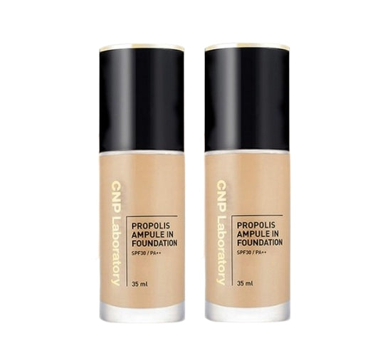 2 x CNP Laboratory Propolis Ampule In Foundation 35ml #23 Natural Beige SFP 35 PA++ from Korea by CNP Laboratory