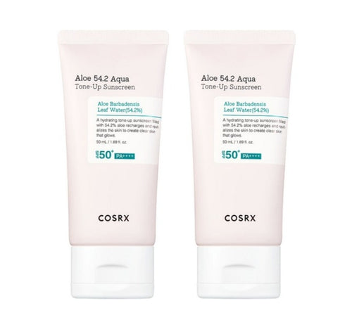 2 x COSRX Aloe 54.2 Aqua Tone-up Sunscreen 50ml, SPF 50+ PA++++ from Korea by COSRX