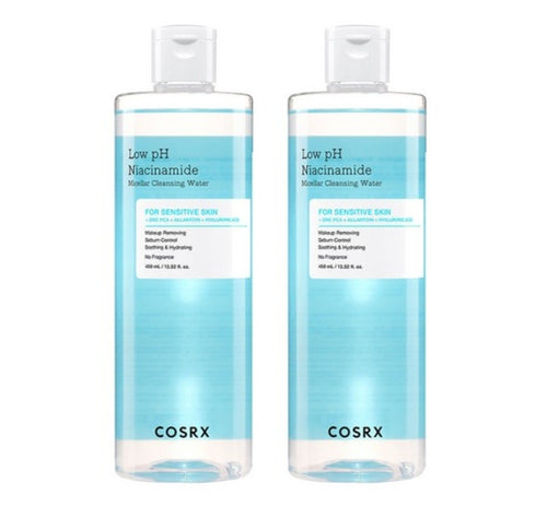 2 x COSRX Low pH Niacinamide Micellar Cleansing Water 400ml from Korea by COSRX