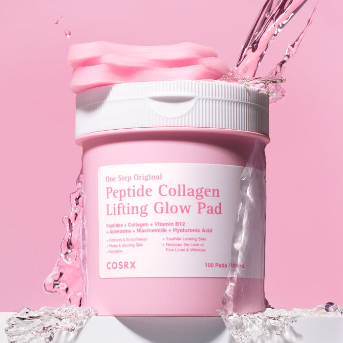 2 x COSRX One Step Original Peptide Collagen Lifting Glow Pad, 100 Pads  from Korea
