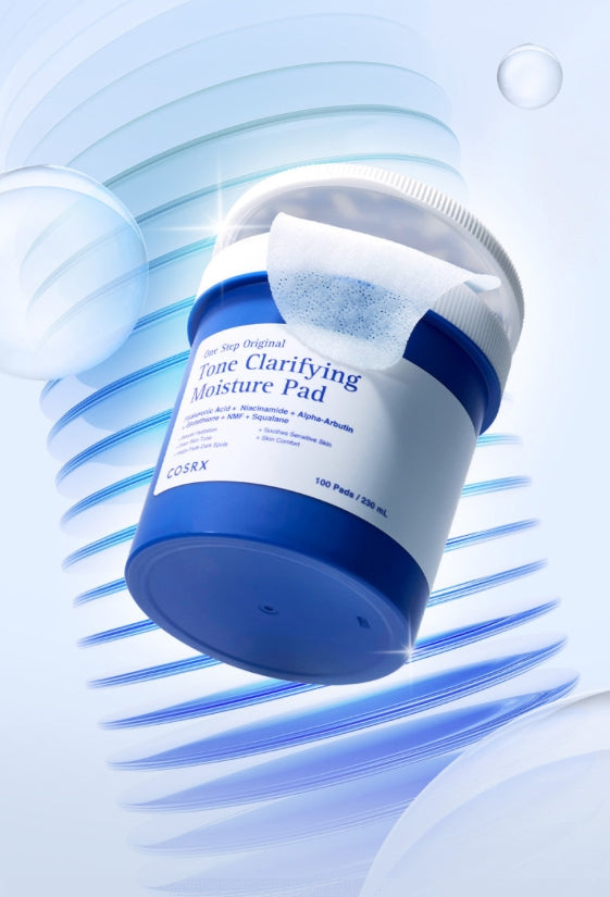 2 x COSRX One Step Original Tone Clarifying Moisture Pad, 100 Pads from Korea