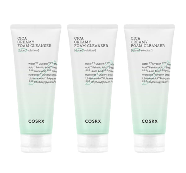 3 x COSRX Pure Fit Cica Creamy Foam Cleanser 150ml from Korea