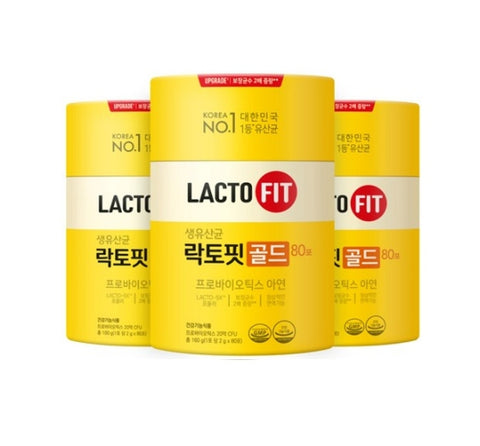 3 x ChongKunDang Renewal LACTO-FIT Probiotics Gold 2g 80 days from Korea
