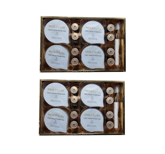 2 X HOLITUAL Clean Therapy Powder Mask (8 pieces) from Korea by HOLITUAL