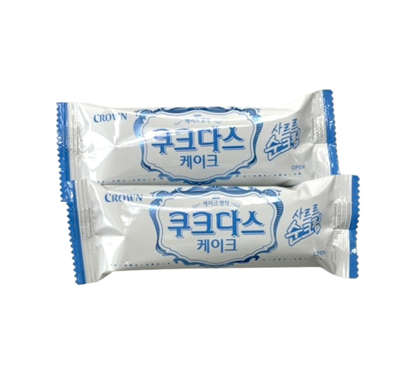 3 x Crown Couque D’Asse Cake 77g – Korean Soft Cream-Filled Snack by Crown