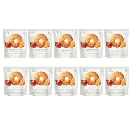 10 x DELIGHT PROJECT Apple Coconut Soboro Bagel Chip 50g from Korea