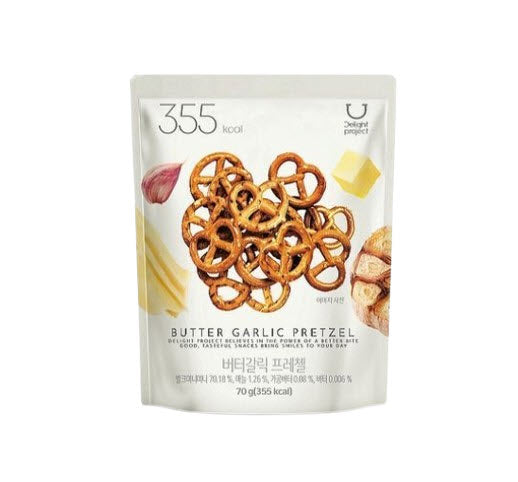 10 x DELIGHT PROJECT Butter Garlic Pretzel 70g from Korea