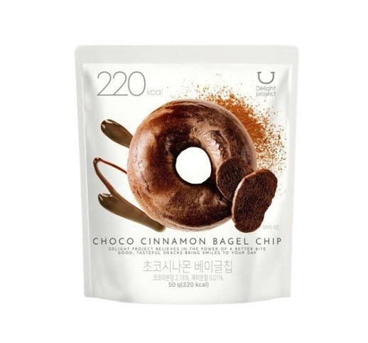 10 x DELIGHT PROJECT Choco Cinnamon Bagel Chip 50g from Korea