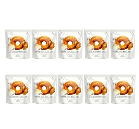 10 x DELIGHT PROJECT Cream Soup Bagel Chip 55g from Korea