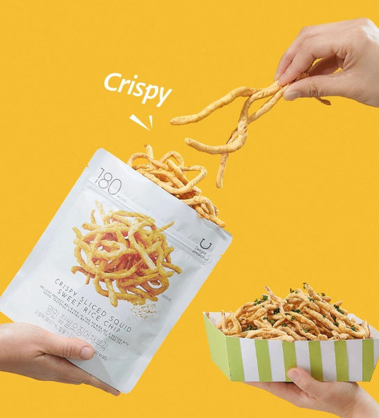 5 X DELIGHT PROJECT Crispy Sliced Squid Sweet Rice Chip 50g from Korea